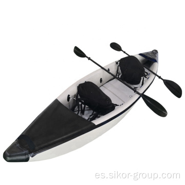 Popular inflable Ver a través de Kayak Kayak Inflable Con Pedal sentarse en el carro de kayak superior